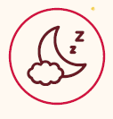 Illustration of good night sleep in Fitline restorate